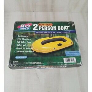 H2O Surf's Up Heavy Duty 2-Person Inflatable Boat 73" X 43" New open Box